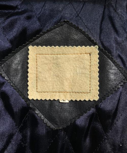 HAI SPORTING GEAR（ハイスポーツギア）HAI SPORTING GEAR (ハイスポーツギア) レザー切替スタジャン/Leather switch stadium jacket ネイビー×ブラック サイズ:Mの古着・服飾アイテム