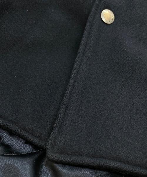 HAI SPORTING GEAR（ハイスポーツギア）HAI SPORTING GEAR (ハイスポーツギア) レザー切替スタジャン/Leather switch stadium jacket ネイビー×ブラック サイズ:Mの古着・服飾アイテム