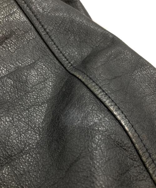 HAI SPORTING GEAR（ハイスポーツギア）HAI SPORTING GEAR (ハイスポーツギア) レザー切替スタジャン/Leather switch stadium jacket ネイビー×ブラック サイズ:Mの古着・服飾アイテム