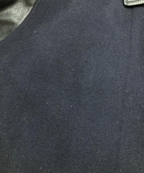 HAI SPORTING GEAR（ハイスポーツギア）HAI SPORTING GEAR (ハイスポーツギア) レザー切替スタジャン/Leather switch stadium jacket ネイビー×ブラック サイズ:Mの古着・服飾アイテム