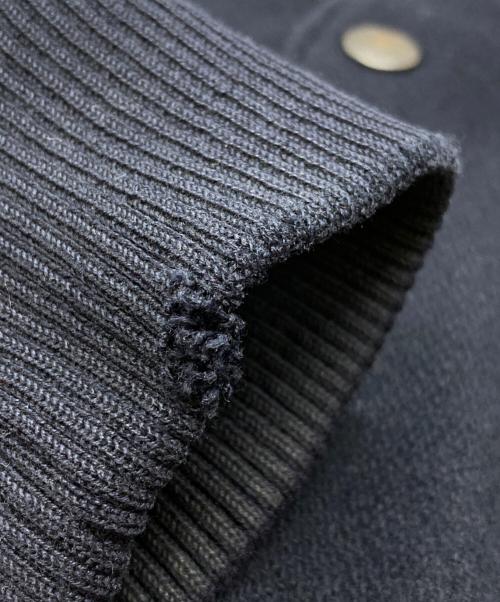 HAI SPORTING GEAR（ハイスポーツギア）HAI SPORTING GEAR (ハイスポーツギア) レザー切替スタジャン/Leather switch stadium jacket ネイビー×ブラック サイズ:Mの古着・服飾アイテム