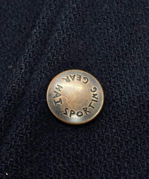 HAI SPORTING GEAR（ハイスポーツギア）HAI SPORTING GEAR (ハイスポーツギア) レザー切替スタジャン/Leather switch stadium jacket ネイビー×ブラック サイズ:Mの古着・服飾アイテム