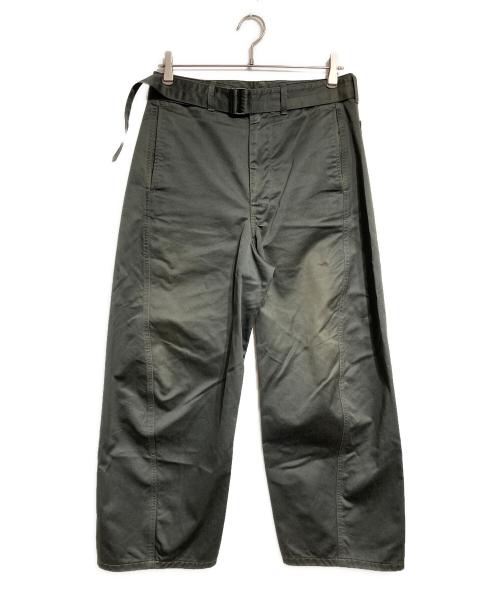 LEMAIRE（ルメール）LEMAIRE (ルメール) Twisted Belted Pants グリーン サイズ:Mの古着・服飾アイテム