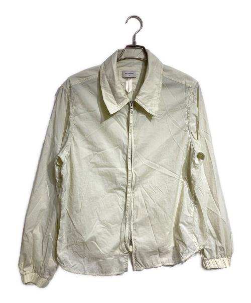 simple project（シンプルプロジェクト）simple project (シンプルプロジェクト) シャーリングナイロンブルゾン/Ruched Nylon Blouson  ベージュ サイズ:Lの古着・服飾アイテム