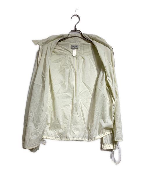 simple project（シンプルプロジェクト）simple project (シンプルプロジェクト) シャーリングナイロンブルゾン/Ruched Nylon Blouson  ベージュ サイズ:Lの古着・服飾アイテム