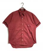 STONE ISLANDストーンアイランド）の古着「ガーメントダイチンストラップマリンシャツ/Garment Dyed Chin Strap Marine Shirt」｜レッド