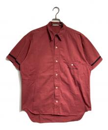 STONE ISLAND（ストーンアイランド）の古着「ガーメントダイチンストラップマリンシャツ/Garment Dyed Chin Strap Marine Shirt」｜レッド