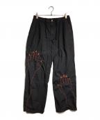 McQ Alexander McQueenマックキュー アレキサンダーマックイーン）の古着「ハンドステッチワイドパンツ/Hand-stitched wide-leg pants」｜ブラック