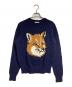 MAISON KITSUNE（メゾンキツネ）の古着「フォックスヘッド ニット セーター」｜ネイビー