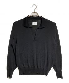 ssstein（シュタイン）の古着「WOOL SILK KNIT SKIPPER LS/ウールシルクニットスキッパー」｜ブラック