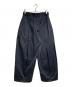 sage NATION（セイジ ネーション）の古着「BOX PLEAT TROUSER/ボックスプリーツトラウザー」｜ネイビー