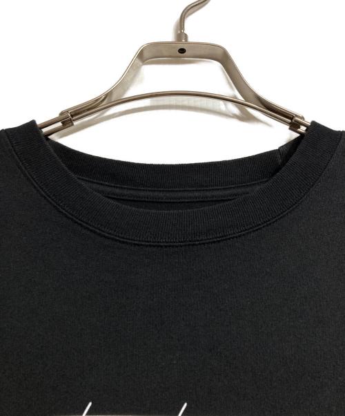 Yohji Yamamoto pour homme（ヨウジヤマモト プールオム）Yohji Yamamoto pour homme (ヨウジヤマモト プールオム) New Era (ニューエラ) シグネチャーロゴTシャツ/Signature Logo T-Shirt ブラック サイズ:2の古着・服飾アイテム