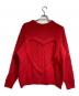NKNIT (エヌニット) ハートケーブルクルーネックニット/Heart Cable Knit Crew Neck Sweater レッド：14000円