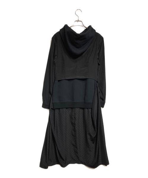 JUNYA WATANABE COMME des GARCONS（(ジュンヤワタナベ コムデギャルソン）JUNYA WATANABE COMME des GARCONS ((ジュンヤワタナベ コムデギャルソン) 再構築ドッキングワンピース / Remake Docking Dress ブラック サイズ:XSの古着・服飾アイテム