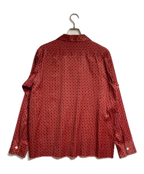 Needles（ニードルズ）Needles (ニードルズ) Cut-Off Bottom Classic Shirt/カットオフボトムクラシックシャツ レッド サイズ:Mの古着・服飾アイテム