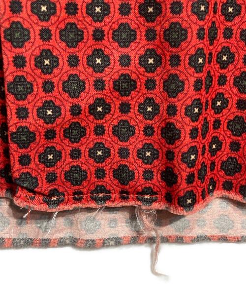 Needles（ニードルズ）Needles (ニードルズ) Cut-Off Bottom Classic Shirt/カットオフボトムクラシックシャツ レッド サイズ:Mの古着・服飾アイテム