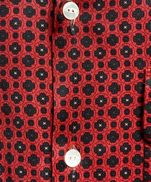 Needles（ニードルズ）Needles (ニードルズ) Cut-Off Bottom Classic Shirt/カットオフボトムクラシックシャツ レッド サイズ:Mの古着・服飾アイテム