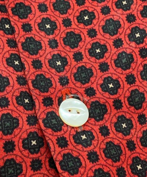 Needles（ニードルズ）Needles (ニードルズ) Cut-Off Bottom Classic Shirt/カットオフボトムクラシックシャツ レッド サイズ:Mの古着・服飾アイテム