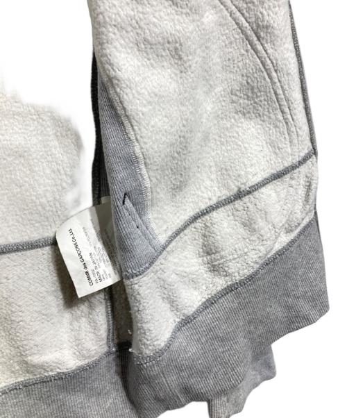 eYe COMME des GARCONS JUNYAWATANABE MAN（アイ コム デ ギャルソン ジュンヤ ワタナベ マン）eYe COMME des GARCONS JUNYAWATANABE MAN (アイ コム デ ギャルソン ジュンヤ ワタナベ マン) Champion (チャンピオン) 切替後付けジップフーディー グレー サイズ:XLの古着・服飾アイテム