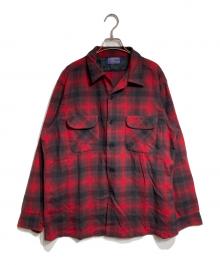 PENDLETON（ペンドルトン）の古着「60'sオンブレチェックボードシャツ/Ombre Check Board Shirt」｜レッド