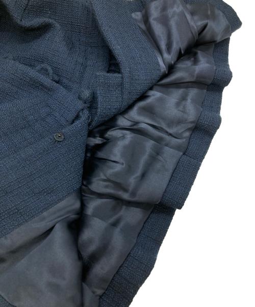 Christian Dior（クリスチャン ディオール）Christian Dior (クリスチャン ディオール) ペプラムツイードジャケット/Peplum Tweed Jacket ネイビー サイズ:38の古着・服飾アイテム