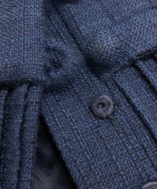 Christian Dior（クリスチャン ディオール）Christian Dior (クリスチャン ディオール) ペプラムツイードジャケット/Peplum Tweed Jacket ネイビー サイズ:38の古着・服飾アイテム