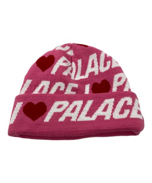 PALACE（パレス）PALACE (パレス) I Love PALACE Beanie ピンクの古着・服飾アイテム