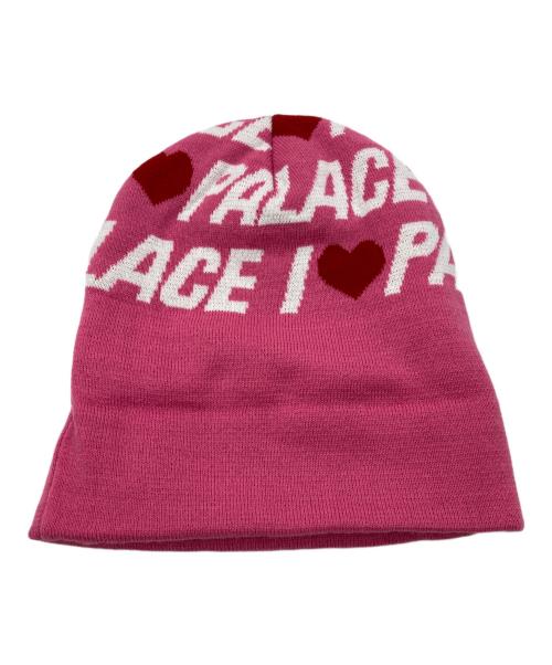 PALACE（パレス）PALACE (パレス) I Love PALACE Beanie ピンクの古着・服飾アイテム