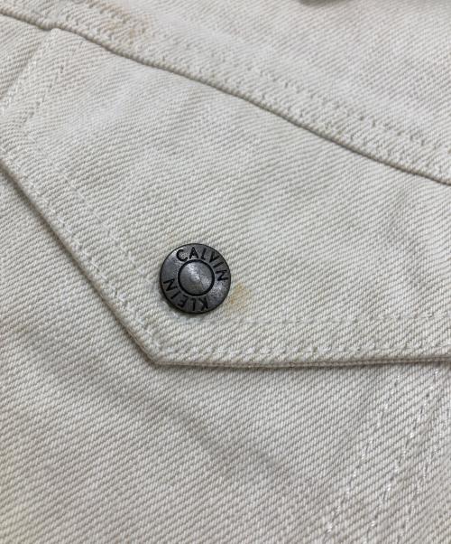 CALVIN KLEIN 205W39NYC（カルバンクライン205W39NYC）CALVIN KLEIN 205W39NYC (カルバンクライン205W39NYC) デニムジャケット/Denim Jacket ホワイト サイズ:IT46の古着・服飾アイテム