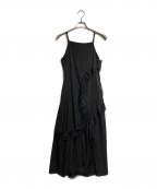 UN3D.アンスリード）の古着「ウェーブメッシュキャミワンピース/Wavy mesh cami dress」｜ブラック