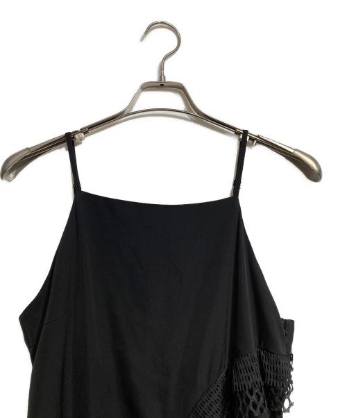 UN3D.（アンスリード）UN3D. (アンスリード) ウェーブメッシュキャミワンピース/Wavy mesh cami dress ブラック サイズ:38の古着・服飾アイテム
