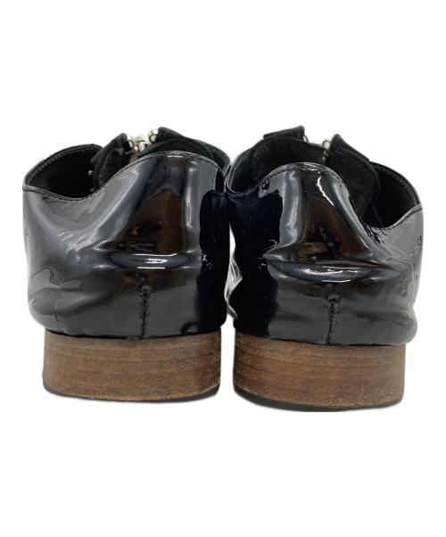 UNDERCOVER（アンダーカバー）UNDERCOVER (アンダーカバー) エナメルレザー センターZIP シューズ/ Patent leather ブラック サイズ:Lの古着・服飾アイテム