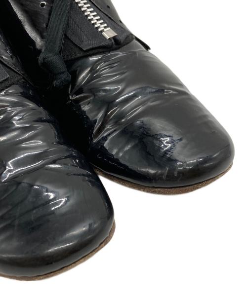 UNDERCOVER（アンダーカバー）UNDERCOVER (アンダーカバー) エナメルレザー センターZIP シューズ/ Patent leather ブラック サイズ:Lの古着・服飾アイテム