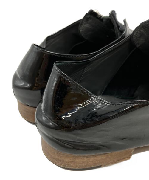UNDERCOVER（アンダーカバー）UNDERCOVER (アンダーカバー) エナメルレザー センターZIP シューズ/ Patent leather ブラック サイズ:Lの古着・服飾アイテム