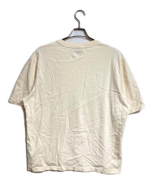 AMI PARIS（アミ パリス）AMI PARIS (アミ パリス) ハートロゴTシャツ/Heart logo T-shirt ベージュ サイズ:Mの古着・服飾アイテム