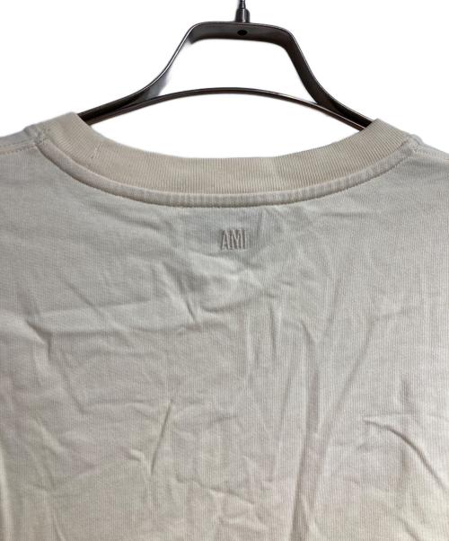 AMI PARIS（アミ パリス）AMI PARIS (アミ パリス) ハートロゴTシャツ/Heart logo T-shirt ベージュ サイズ:Mの古着・服飾アイテム