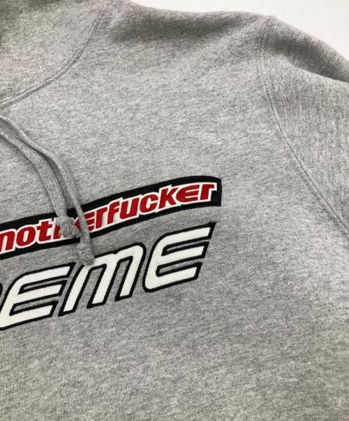 SUPREME（シュプリーム）Supreme (シュプリーム) MOTHER FUCKER HOODED SWEATSHIRT グレー サイズ:Mの古着・服飾アイテム