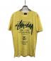 stussy（ステューシー）の古着「プリントTシャツ」｜イエロー