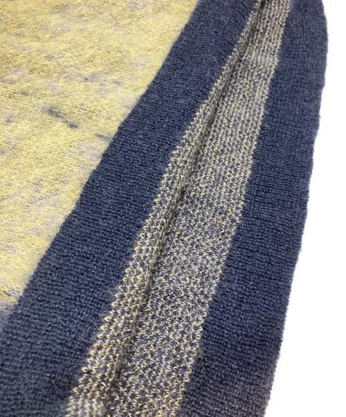 YOKE（ヨーク）YOKE (ヨーク) Jacquard Mohair Sweater/ジャガードモヘアセーター イエロー×グレー サイズ:2の古着・服飾アイテム