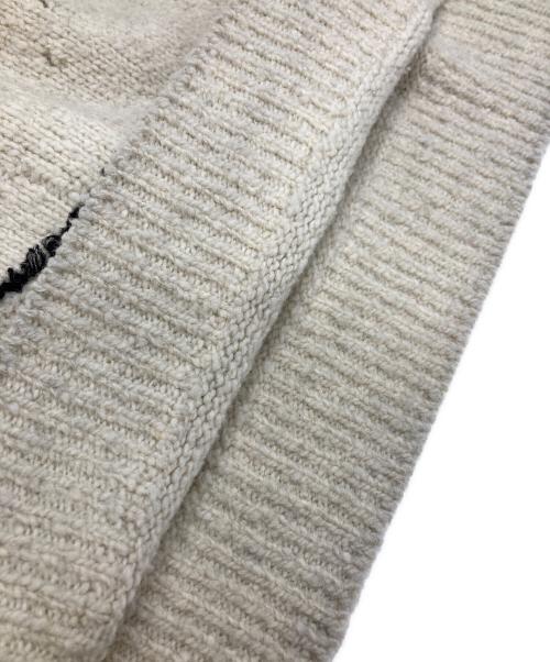 YOKE（ヨーク）YOKE (ヨーク) CONTINUOUS LINE EMBROIDERY SWEATE/コンティニュアスラインエンブロイダリースウェット ホワイト サイズ:２の古着・服飾アイテム