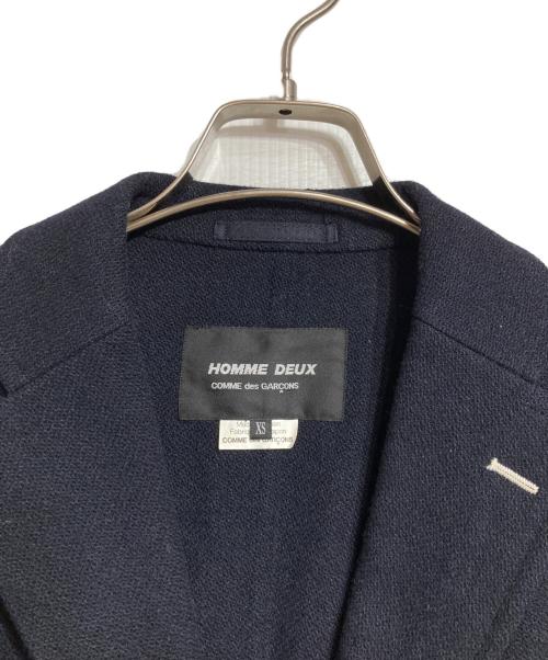 COMME des GARCONS HOMME DEUX（コムデギャルソン オム ドゥ）COMME des GARCONS HOMME DEUX (コムデギャルソン オム ドゥ) ウールテーラードジャケット/Wool Tailored Jacket ブラック サイズ:XSの古着・服飾アイテム