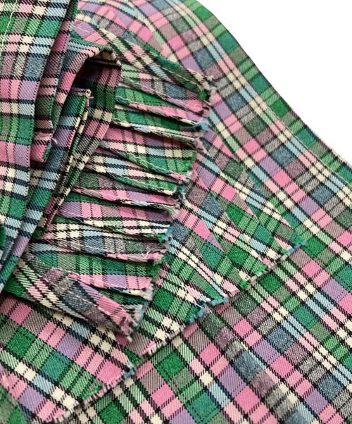 rurumu（ルルムウ）rurumu (ルルムウ) pleats rolled mini skirt/プリーツロールドミニスカート ピンク サイズ:FREEの古着・服飾アイテム