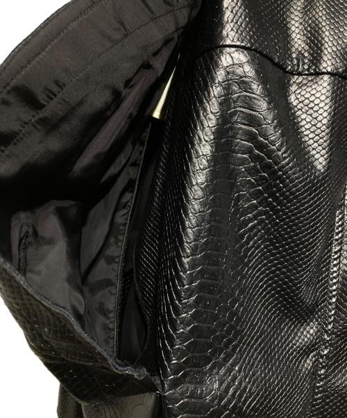 COMME des GARCONS（コムデギャルソン）COMME des GARCONS (コムデギャルソン) フェイクレザドローストリング スカート/Faux Leather Drawstring Skirt ブラック サイズ:Sの古着・服飾アイテム