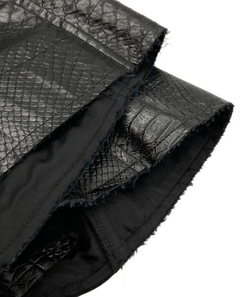 COMME des GARCONS（コムデギャルソン）COMME des GARCONS (コムデギャルソン) フェイクレザドローストリング スカート/Faux Leather Drawstring Skirt ブラック サイズ:Sの古着・服飾アイテム