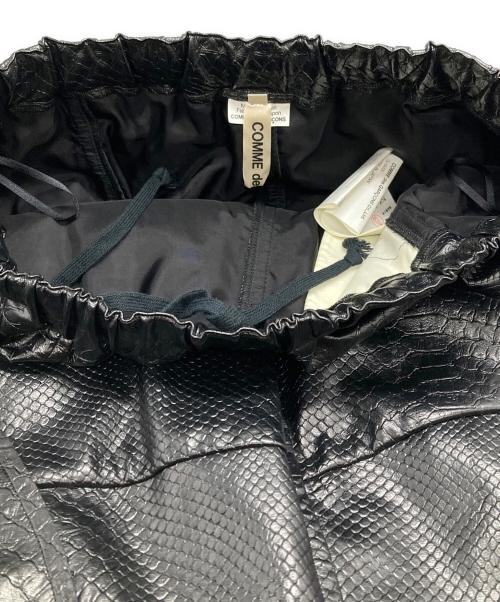COMME des GARCONS（コムデギャルソン）COMME des GARCONS (コムデギャルソン) フェイクレザドローストリング スカート/Faux Leather Drawstring Skirt ブラック サイズ:Sの古着・服飾アイテム