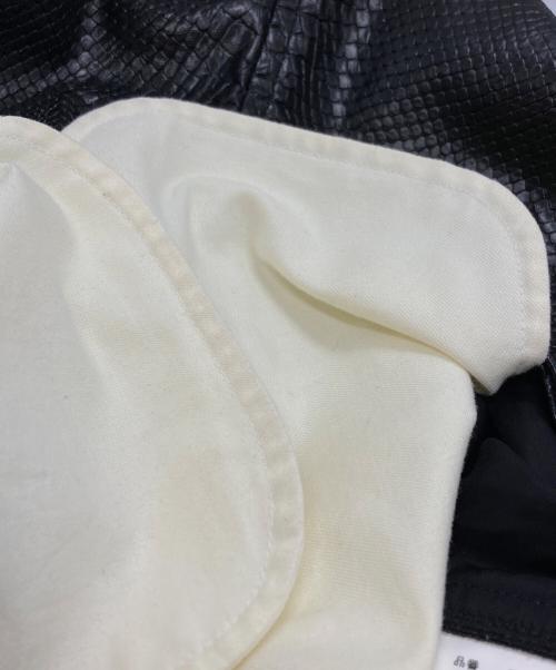 COMME des GARCONS（コムデギャルソン）COMME des GARCONS (コムデギャルソン) フェイクレザドローストリング スカート/Faux Leather Drawstring Skirt ブラック サイズ:Sの古着・服飾アイテム