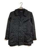 tricot COMME des GARCONSトリココムデギャルソン）の古着「ポリエステルジャガードジャケット/Polyester Jacquard Jacket」｜ブラック