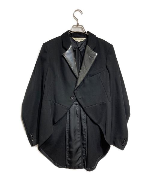 COMME des GARCONS NOIR（コムデギャルソン ノワール）COMME des GARCONS NOIR (コムデギャルソン ノワール) ビニールカラータキシードジャケット ブラック サイズ:Lの古着・服飾アイテム