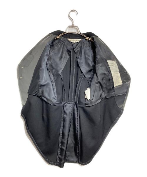 COMME des GARCONS NOIR（コムデギャルソン ノワール）COMME des GARCONS NOIR (コムデギャルソン ノワール) ビニールカラータキシードジャケット ブラック サイズ:Lの古着・服飾アイテム
