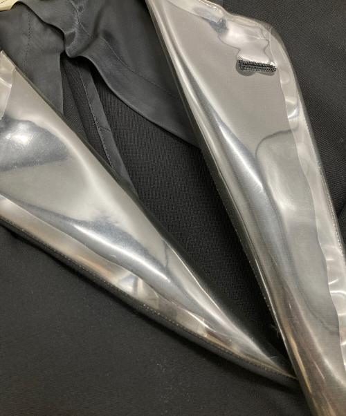 COMME des GARCONS NOIR（コムデギャルソン ノワール）COMME des GARCONS NOIR (コムデギャルソン ノワール) ビニールカラータキシードジャケット ブラック サイズ:Lの古着・服飾アイテム